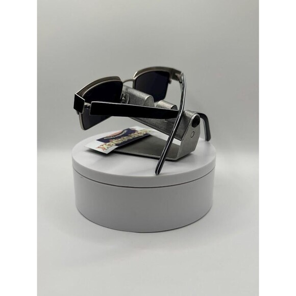 Vintage Y2K Eyeglasses | NOS | Grey Sun Lens | Chunky Metal Frame Retro Glasses - Picture 6 of 10